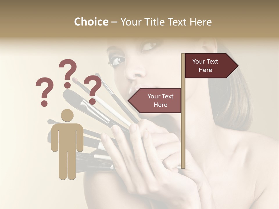 Clear Caucasian Facial PowerPoint Template