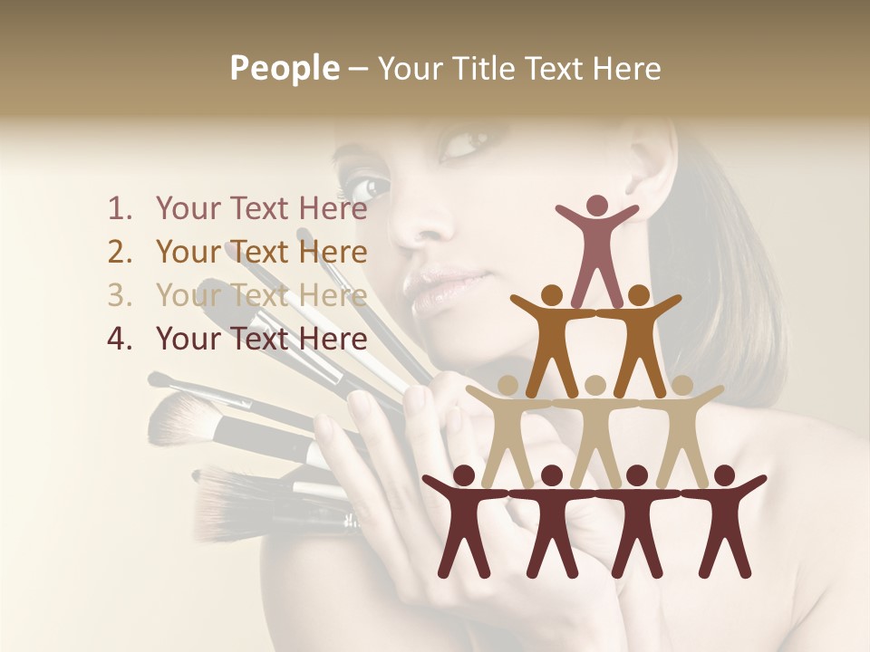 Clear Caucasian Facial PowerPoint Template