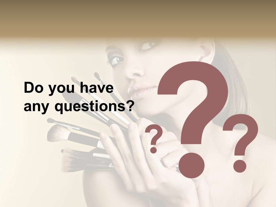 Clear Caucasian Facial PowerPoint Template