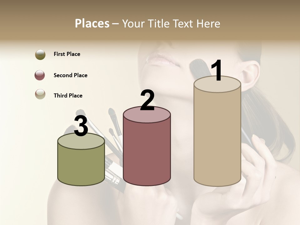 Female Fashion Healthy PowerPoint Template