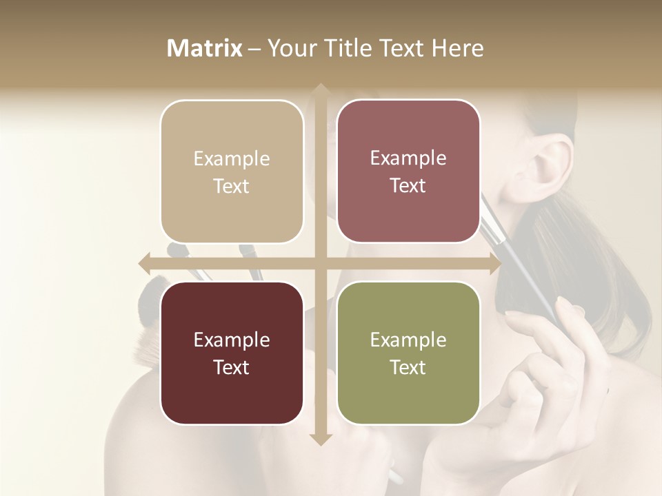 Female Fashion Healthy PowerPoint Template