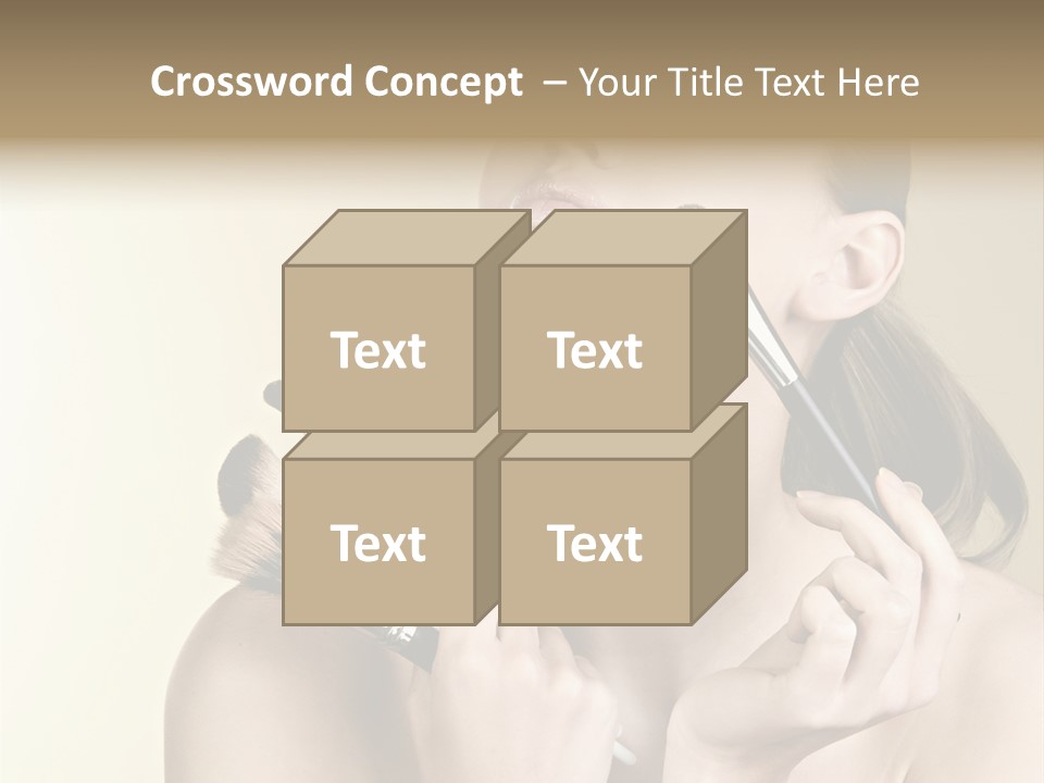 Female Fashion Healthy PowerPoint Template