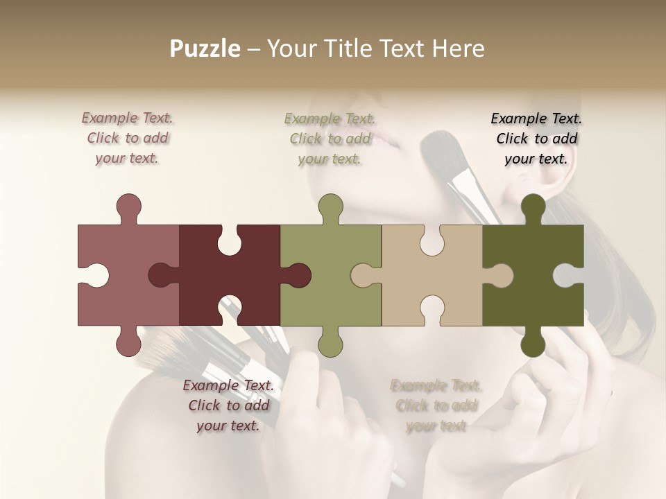 Female Fashion Healthy PowerPoint Template