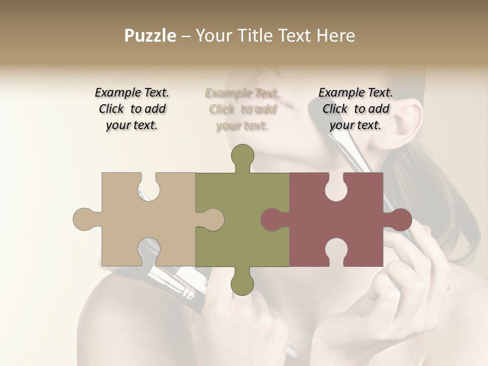 Female Fashion Healthy PowerPoint Template