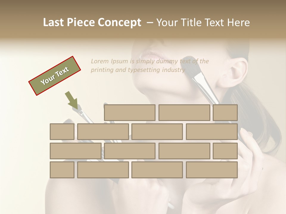 Female Fashion Healthy PowerPoint Template