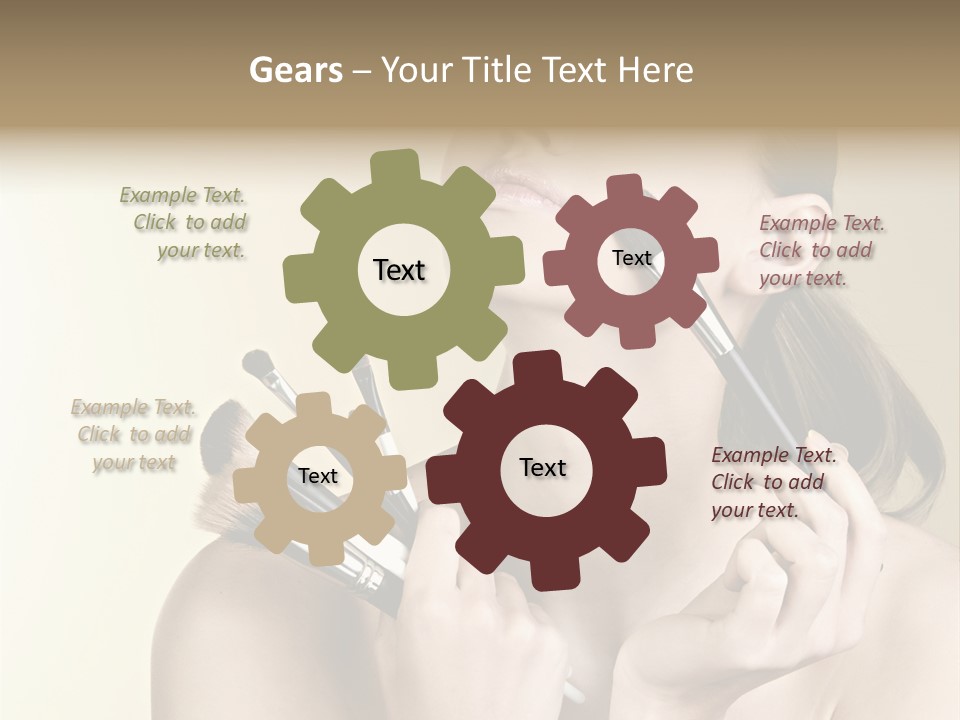 Female Fashion Healthy PowerPoint Template