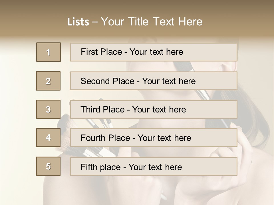Female Fashion Healthy PowerPoint Template