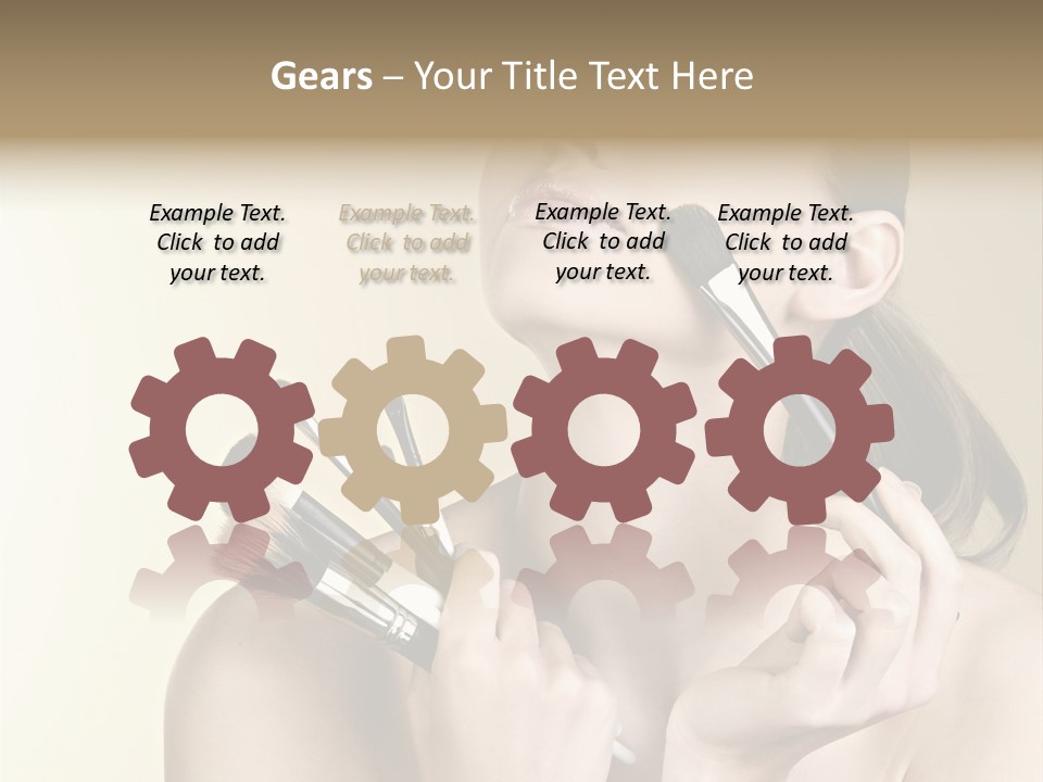 Female Fashion Healthy PowerPoint Template