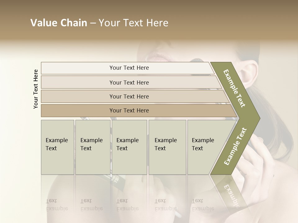 Female Fashion Healthy PowerPoint Template