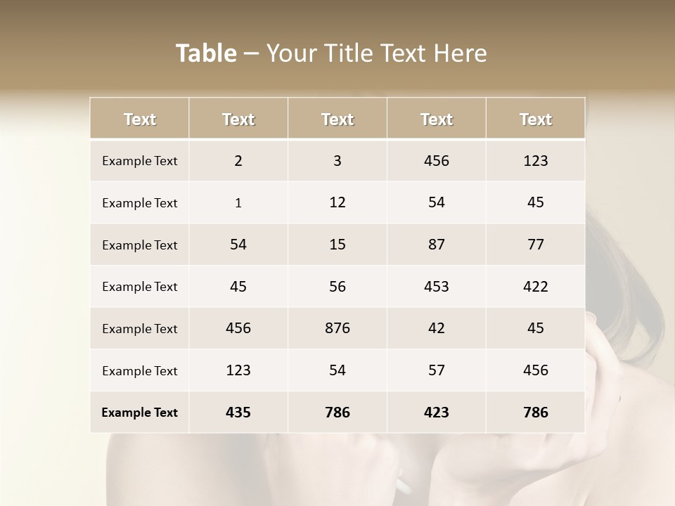 Female Fashion Healthy PowerPoint Template