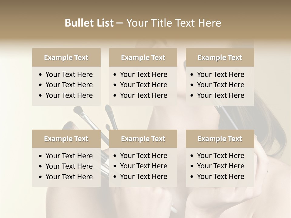 Female Fashion Healthy PowerPoint Template