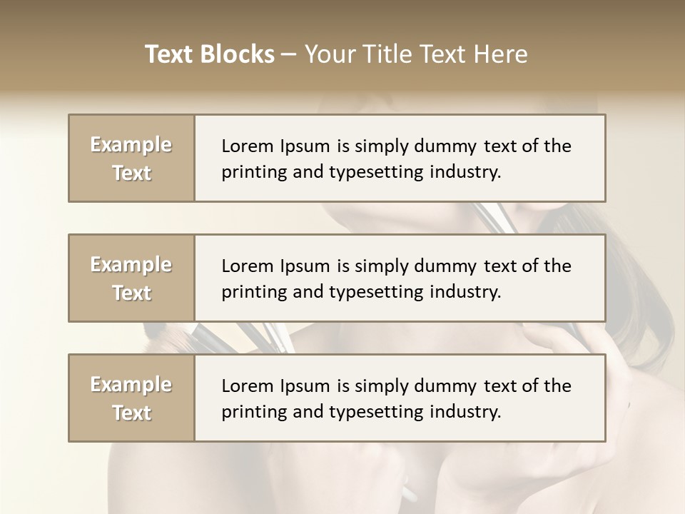 Female Fashion Healthy PowerPoint Template