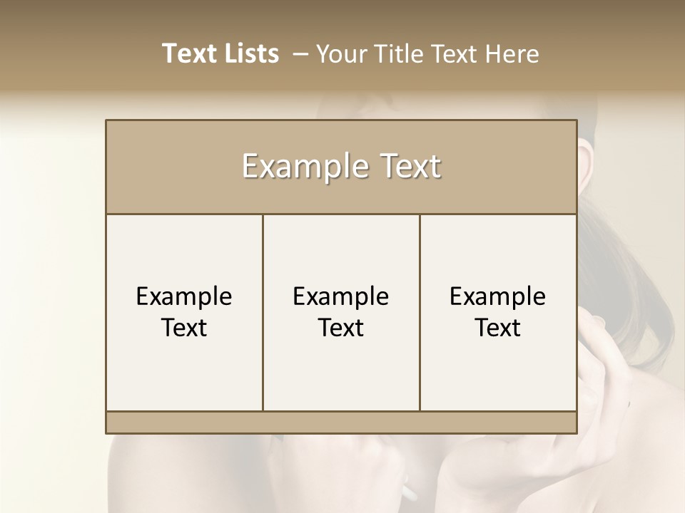 Female Fashion Healthy PowerPoint Template