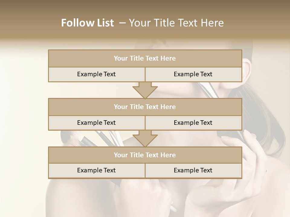 Female Fashion Healthy PowerPoint Template