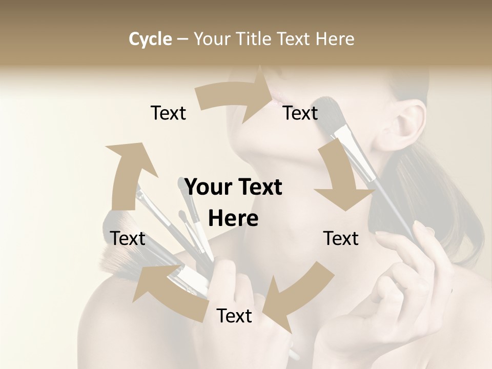 Female Fashion Healthy PowerPoint Template