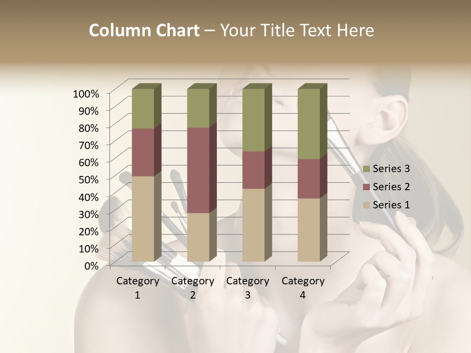 Female Fashion Healthy PowerPoint Template