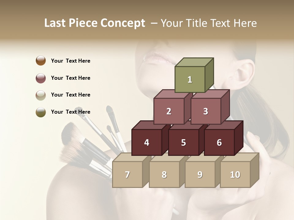 Female Fashion Healthy PowerPoint Template