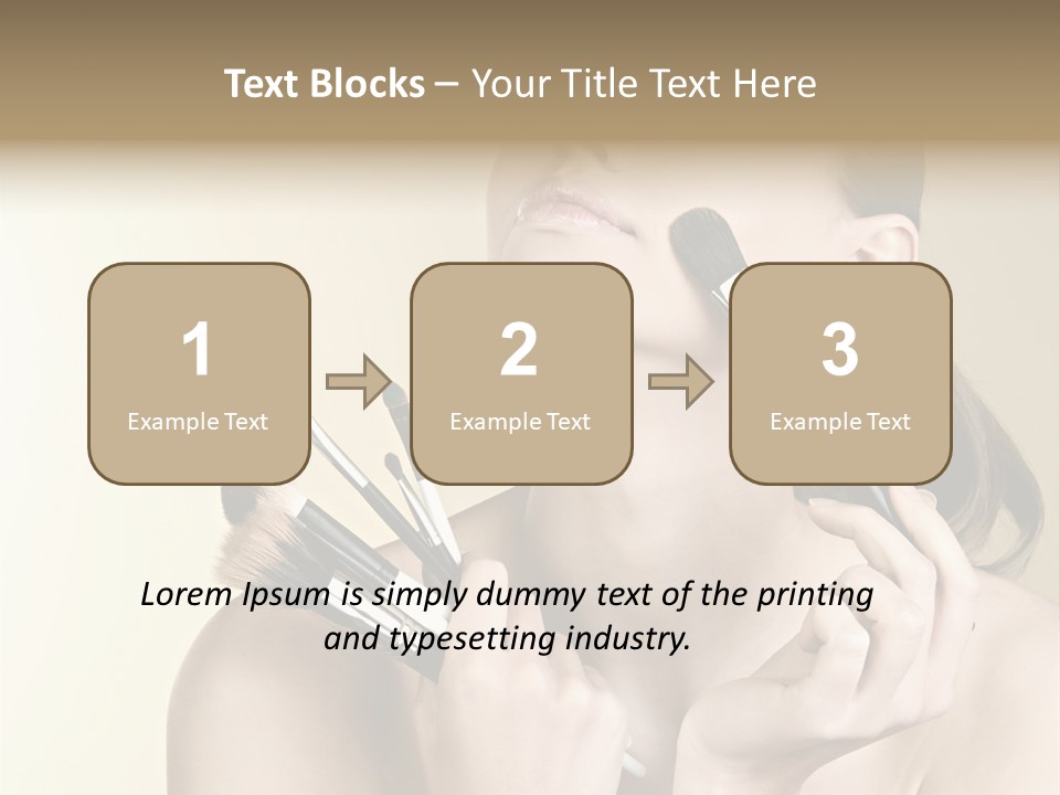 Female Fashion Healthy PowerPoint Template