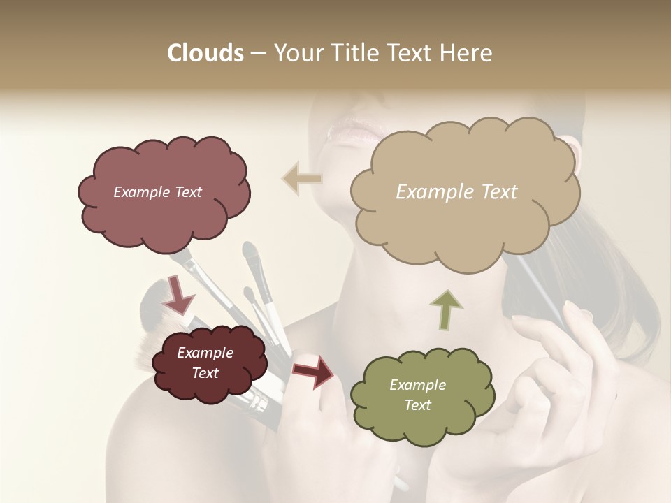 Female Fashion Healthy PowerPoint Template