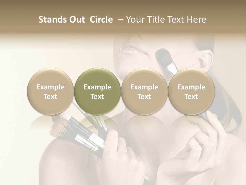 Female Fashion Healthy PowerPoint Template