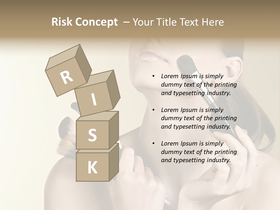 Female Fashion Healthy PowerPoint Template