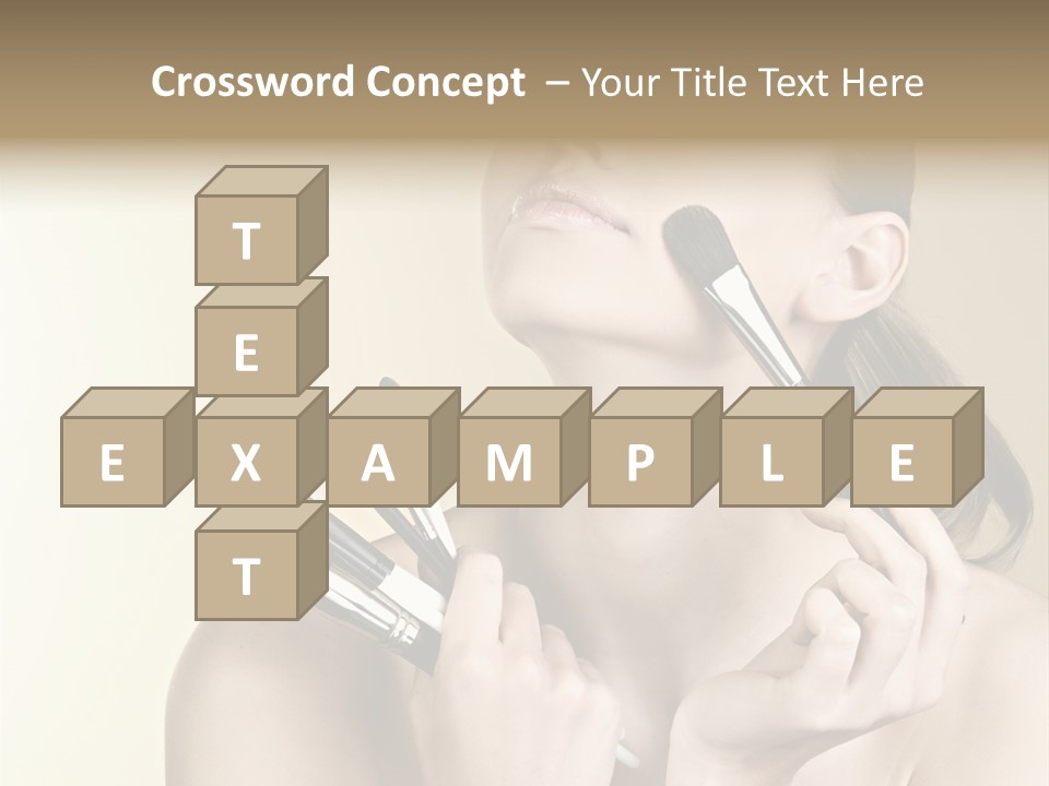 Female Fashion Healthy PowerPoint Template