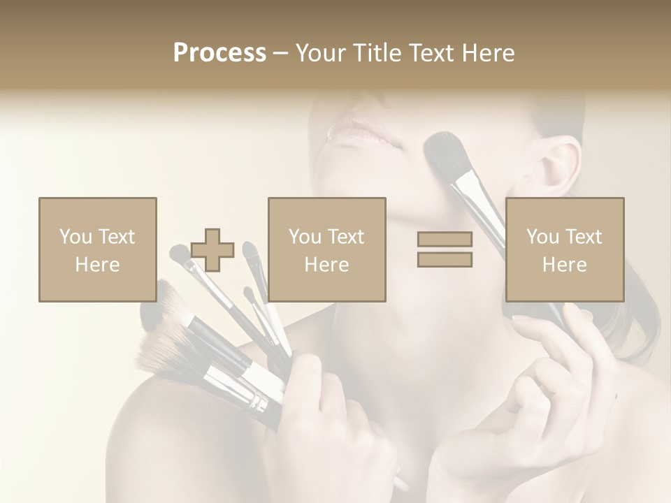 Female Fashion Healthy PowerPoint Template