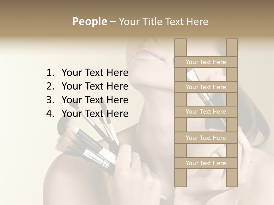 Female Fashion Healthy PowerPoint Template