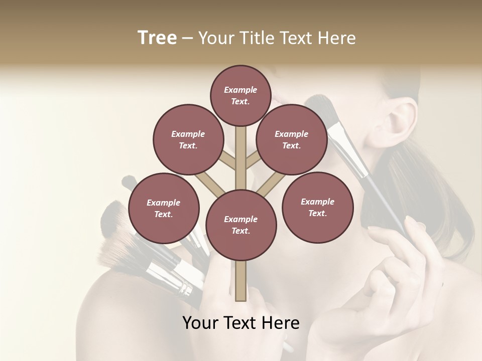 Female Fashion Healthy PowerPoint Template