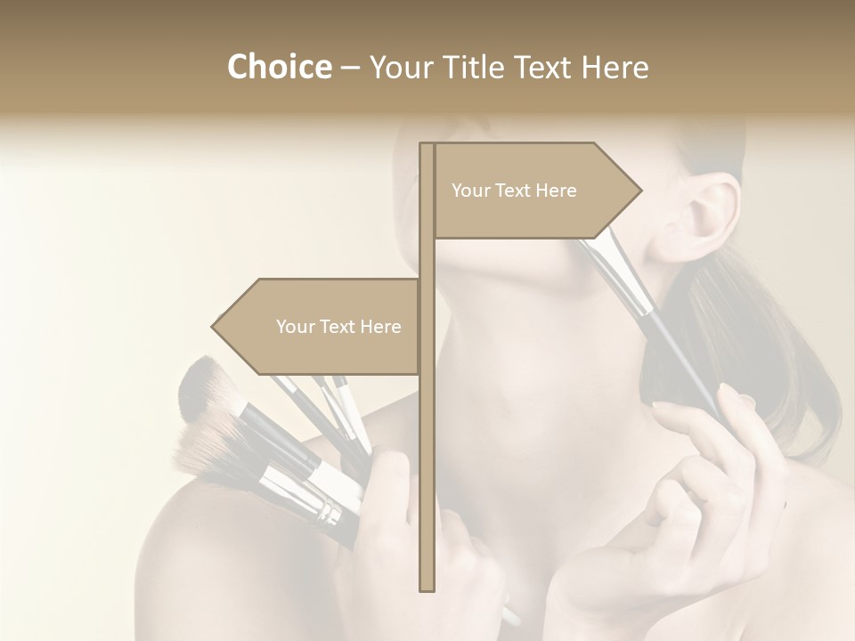 Female Fashion Healthy PowerPoint Template