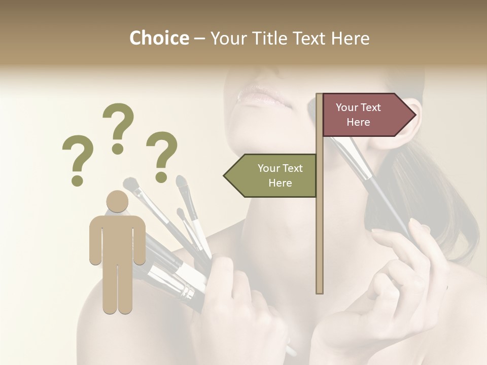 Female Fashion Healthy PowerPoint Template