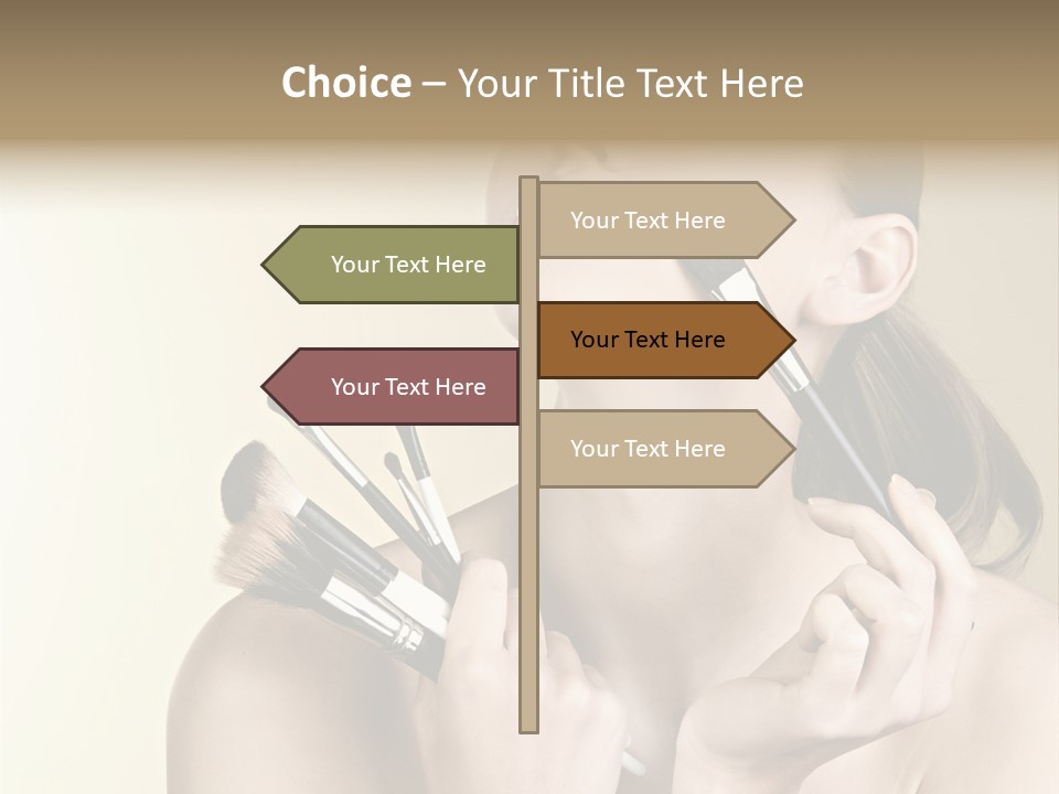 Female Fashion Healthy PowerPoint Template