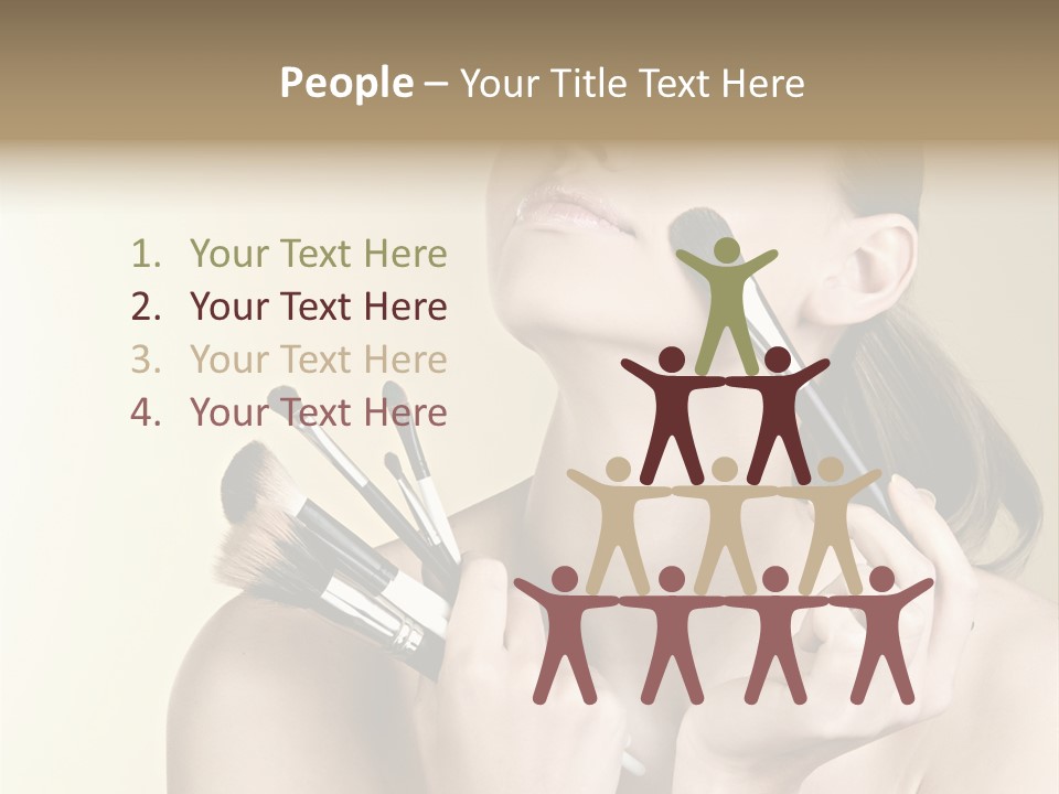 Female Fashion Healthy PowerPoint Template