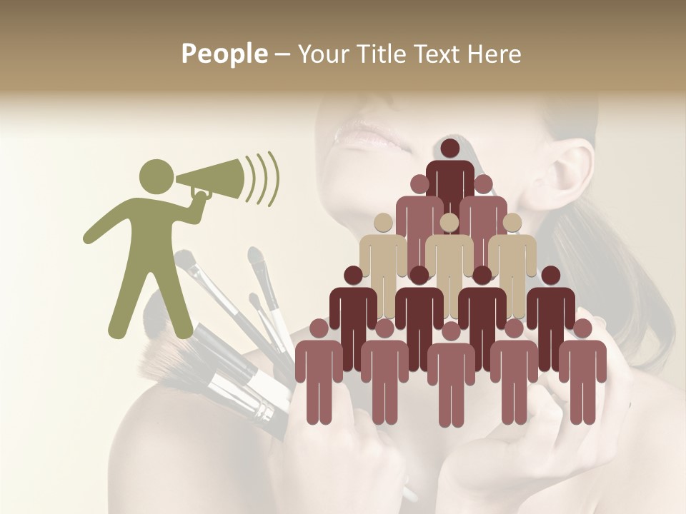 Female Fashion Healthy PowerPoint Template