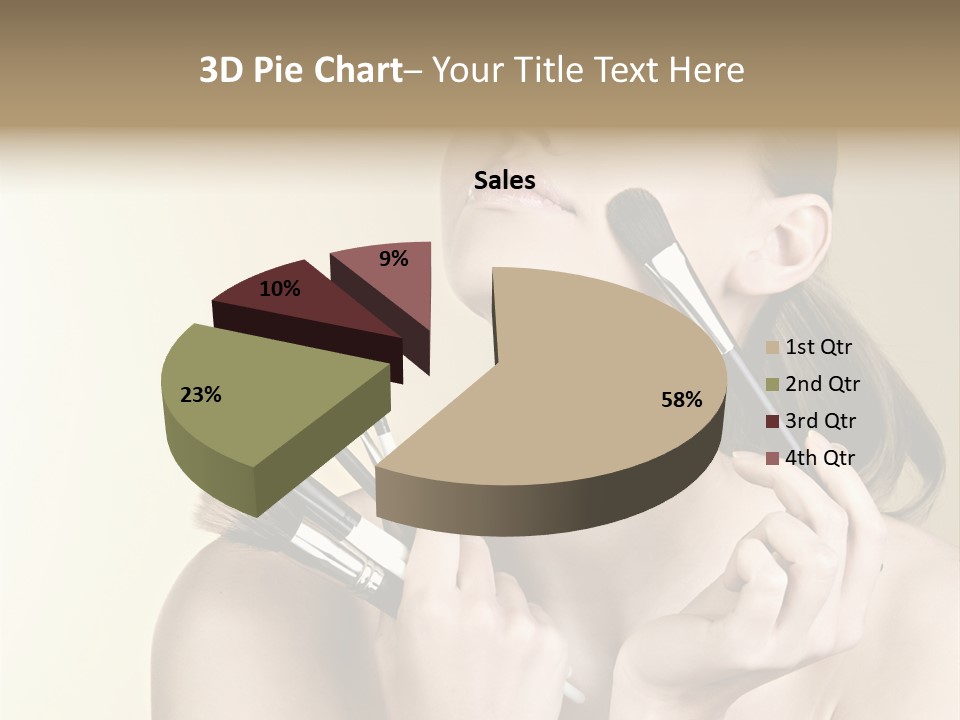 Female Fashion Healthy PowerPoint Template