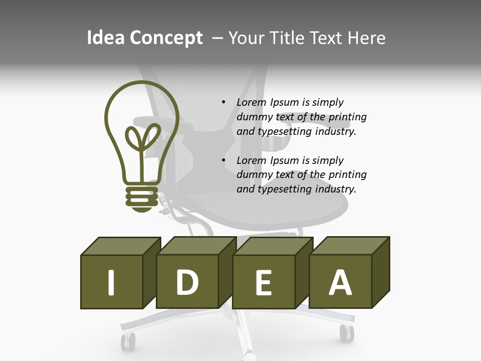 Bench Company Simple PowerPoint Template