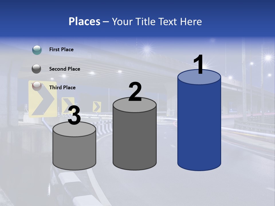 City Bypass Column PowerPoint Template