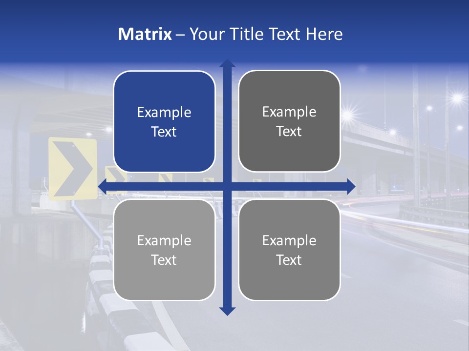 City Bypass Column PowerPoint Template