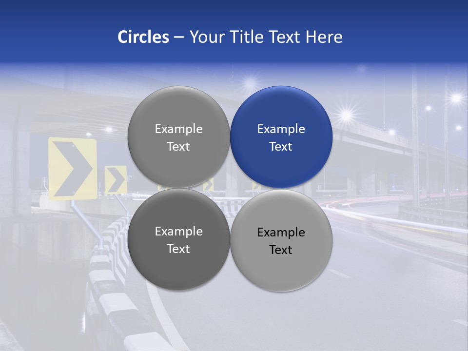 City Bypass Column PowerPoint Template