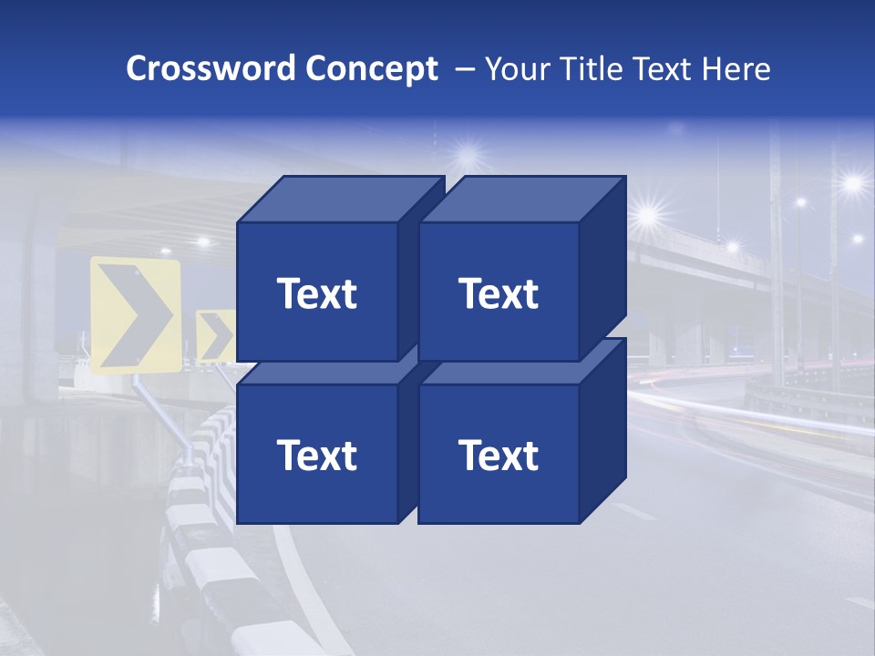 City Bypass Column PowerPoint Template
