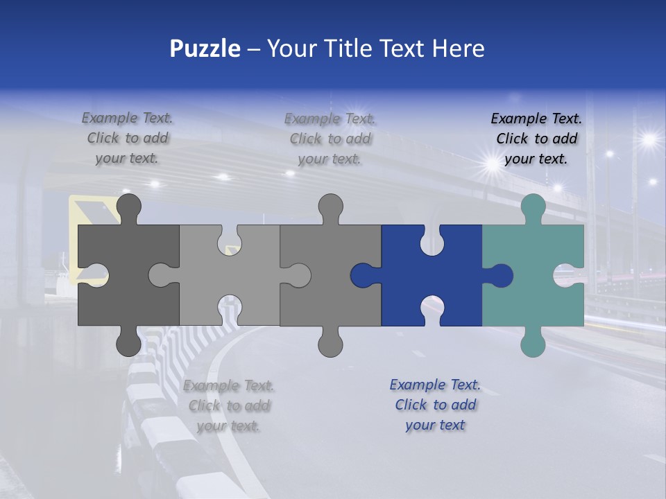 City Bypass Column PowerPoint Template
