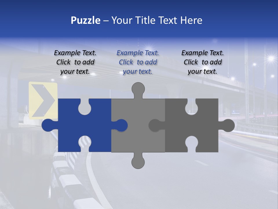 City Bypass Column PowerPoint Template