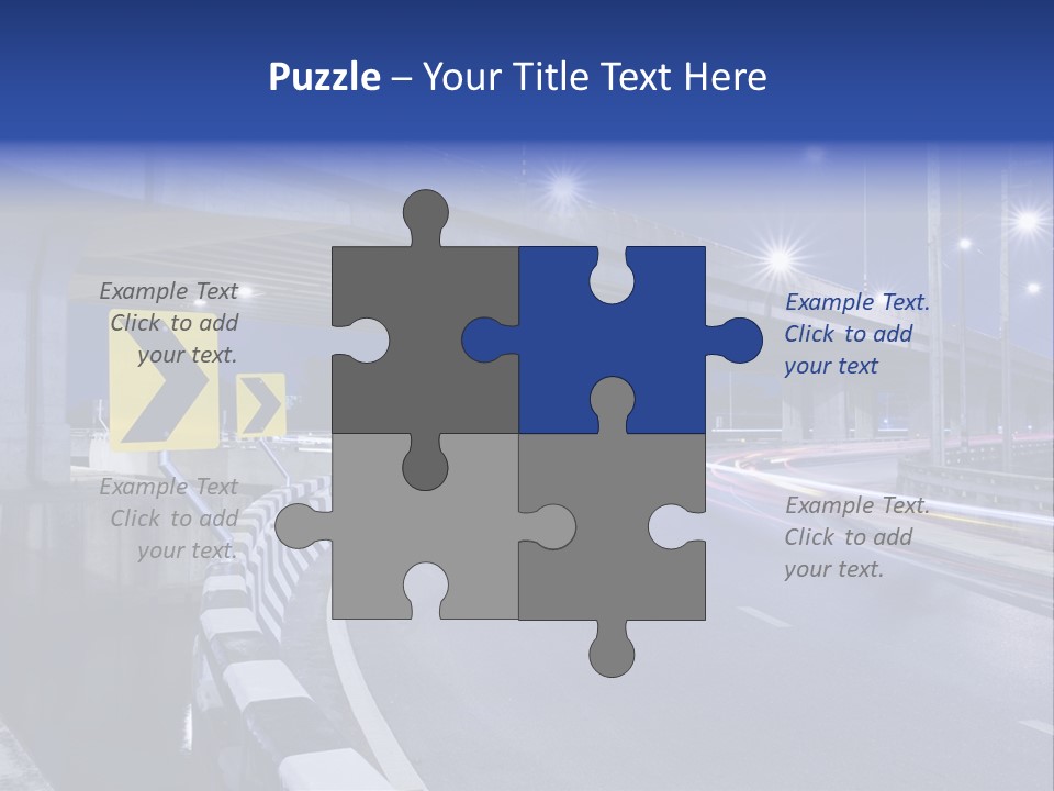 City Bypass Column PowerPoint Template