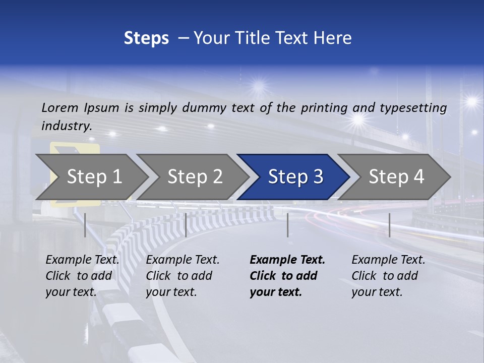 City Bypass Column PowerPoint Template
