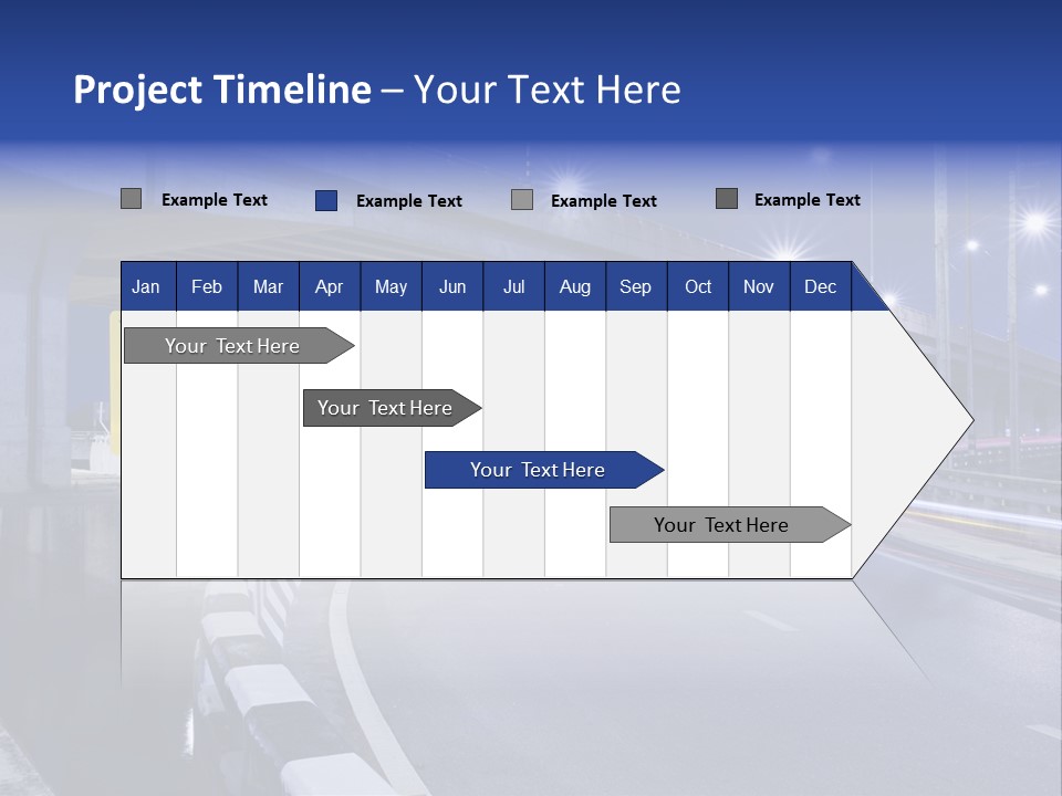 City Bypass Column PowerPoint Template