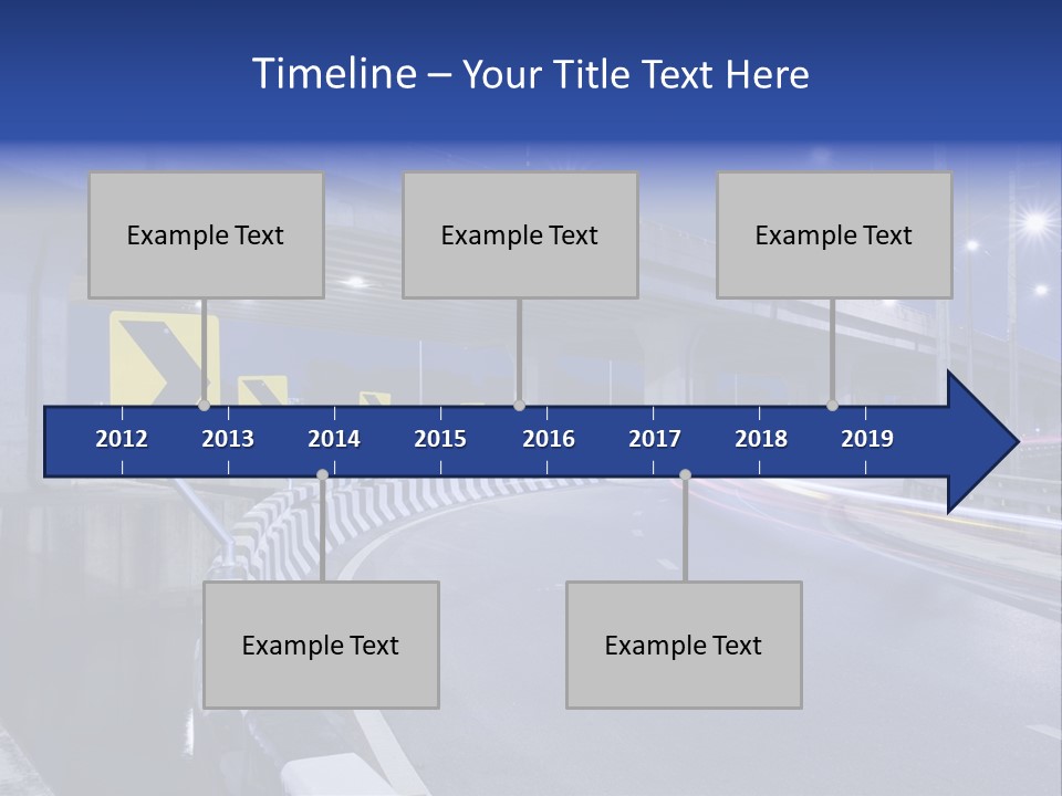 City Bypass Column PowerPoint Template