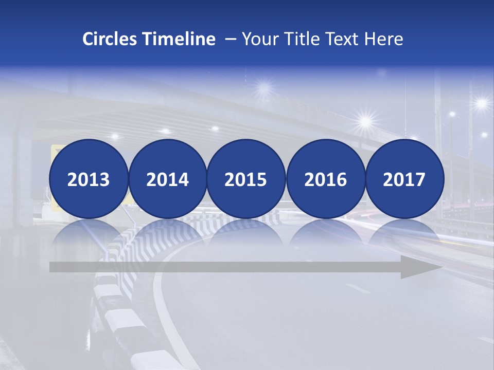 City Bypass Column PowerPoint Template