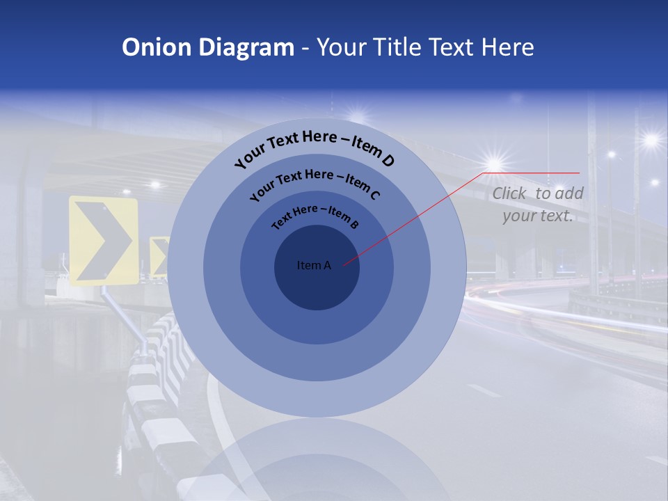 City Bypass Column PowerPoint Template