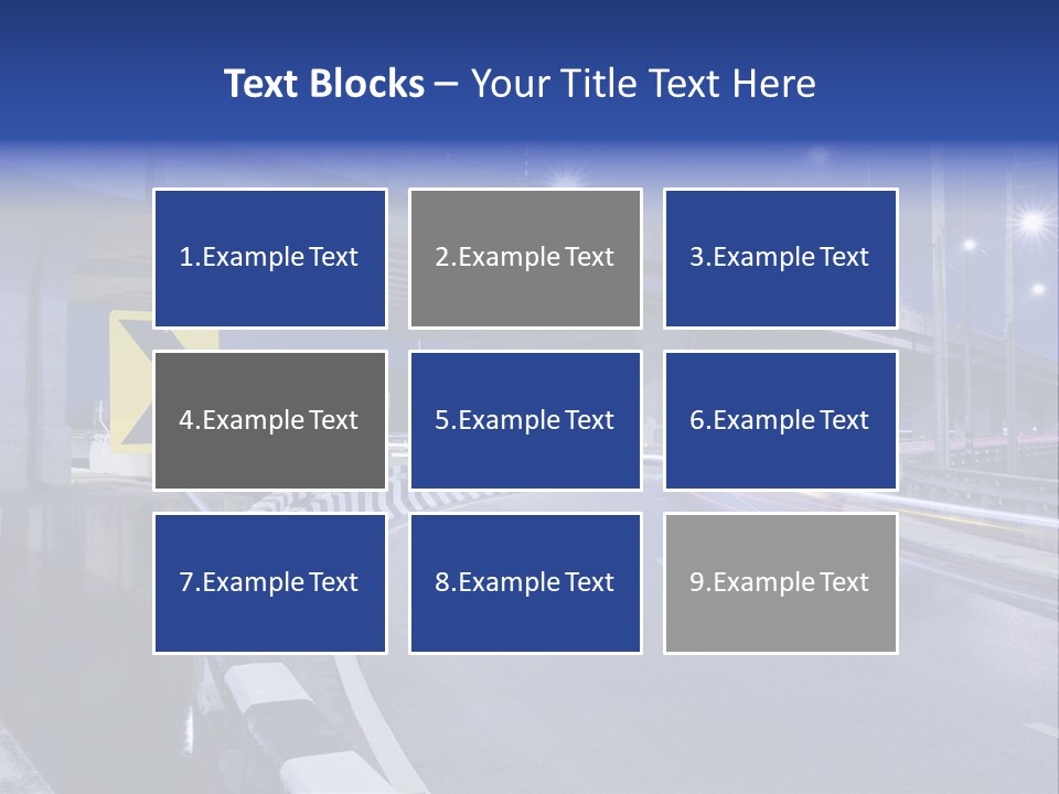 City Bypass Column PowerPoint Template