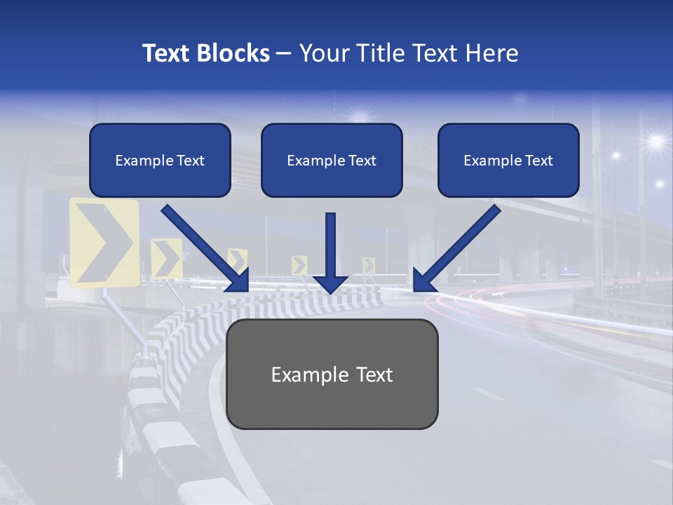 City Bypass Column PowerPoint Template